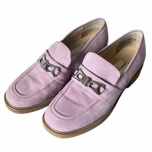Jones New York Sport Women's Purple Suede Horsebit Loafers Shoes Sz 7M Career